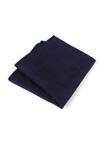 Suede Series Dark Blue Pocket Square