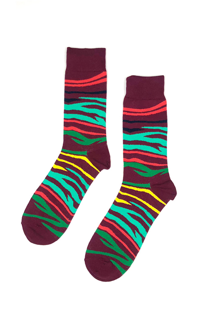 Tron Series Tiger Stripes Patterned Socks