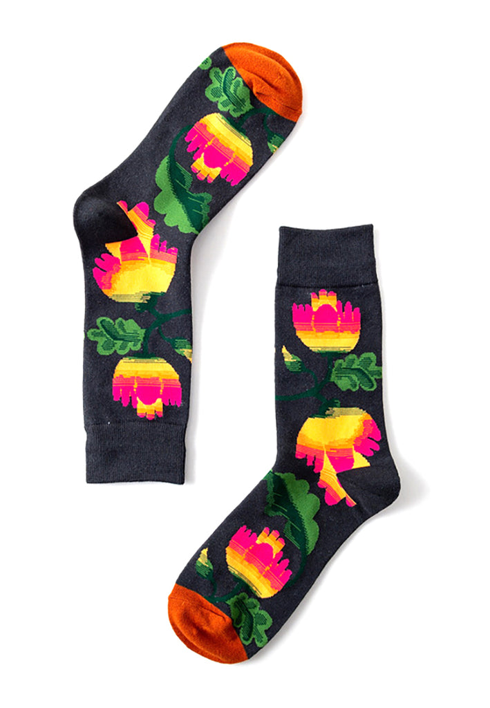 Amazon Series Lotus Prints Socks