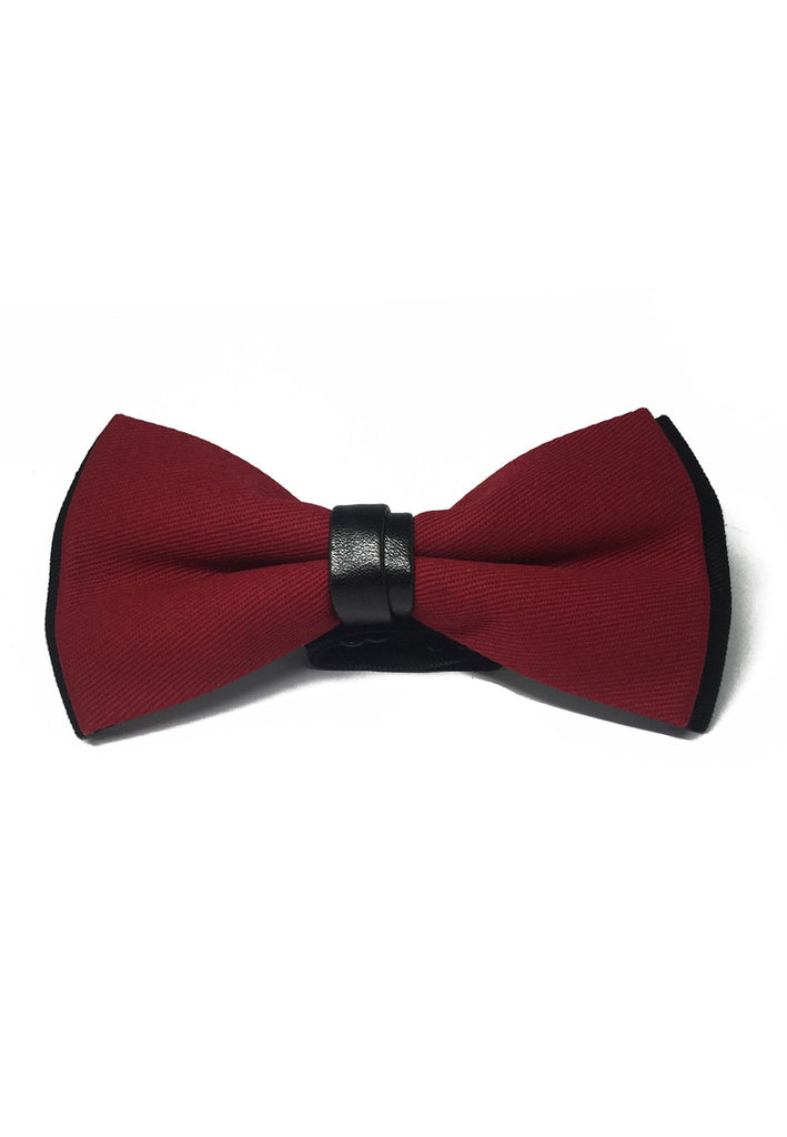 Sassy Series Red Cotton Pre-tied Bow Tie