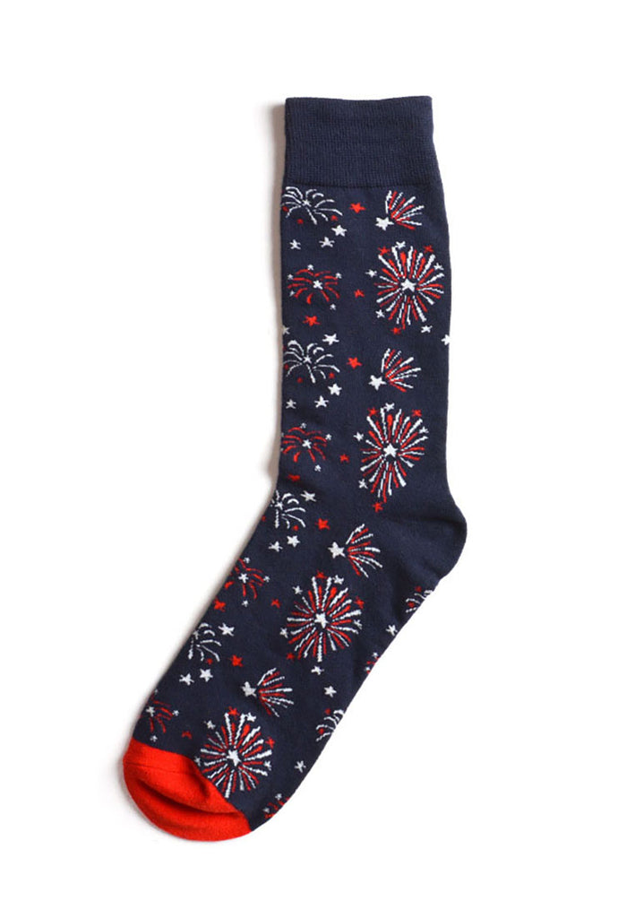 Splashy Series Fireworks Design Socks