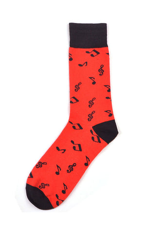 Splashy Series Musical Notes Design Socks