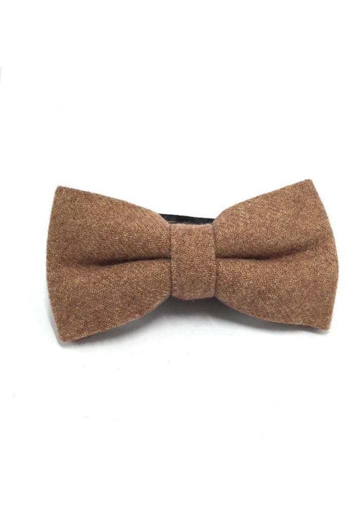 Dolly Series Rust Brown Wool Pre-tied Bow Tie