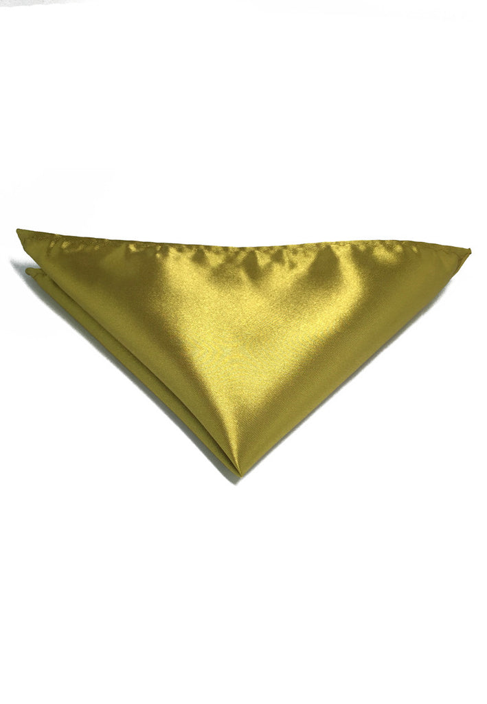光泽系列金黄色涤纶口袋巾