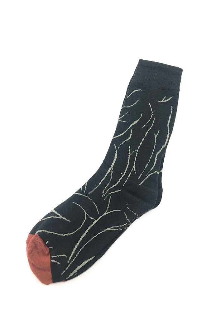 Splashy Series Branches Design Socks