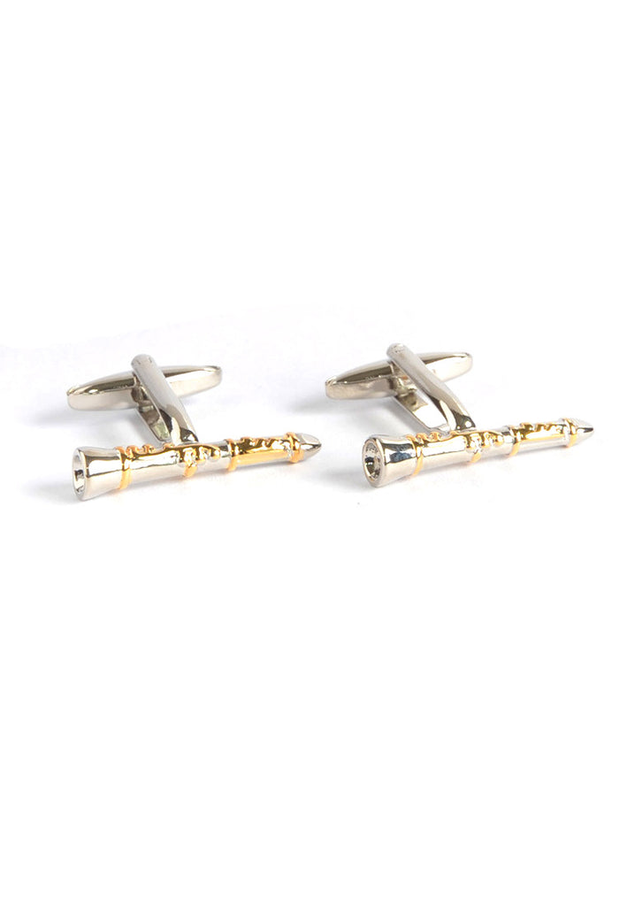 Two Tone Clarinet Cufflinks