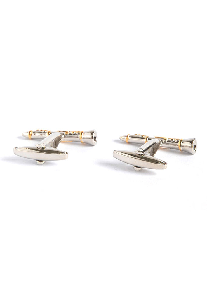 Two Tone Clarinet Cufflinks