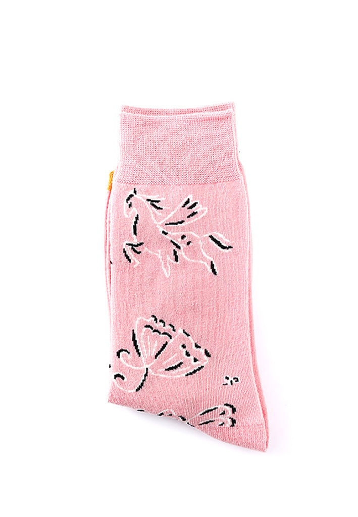 Splashy Series Pegasus and Butterfly Design Socks