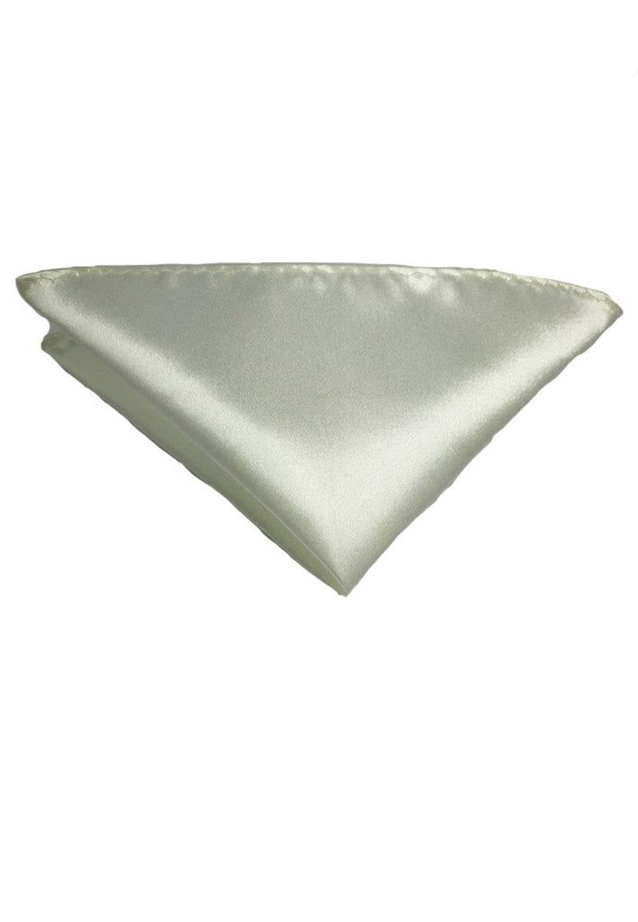 Lustrous Series Pearl White Polyester Pocket Square