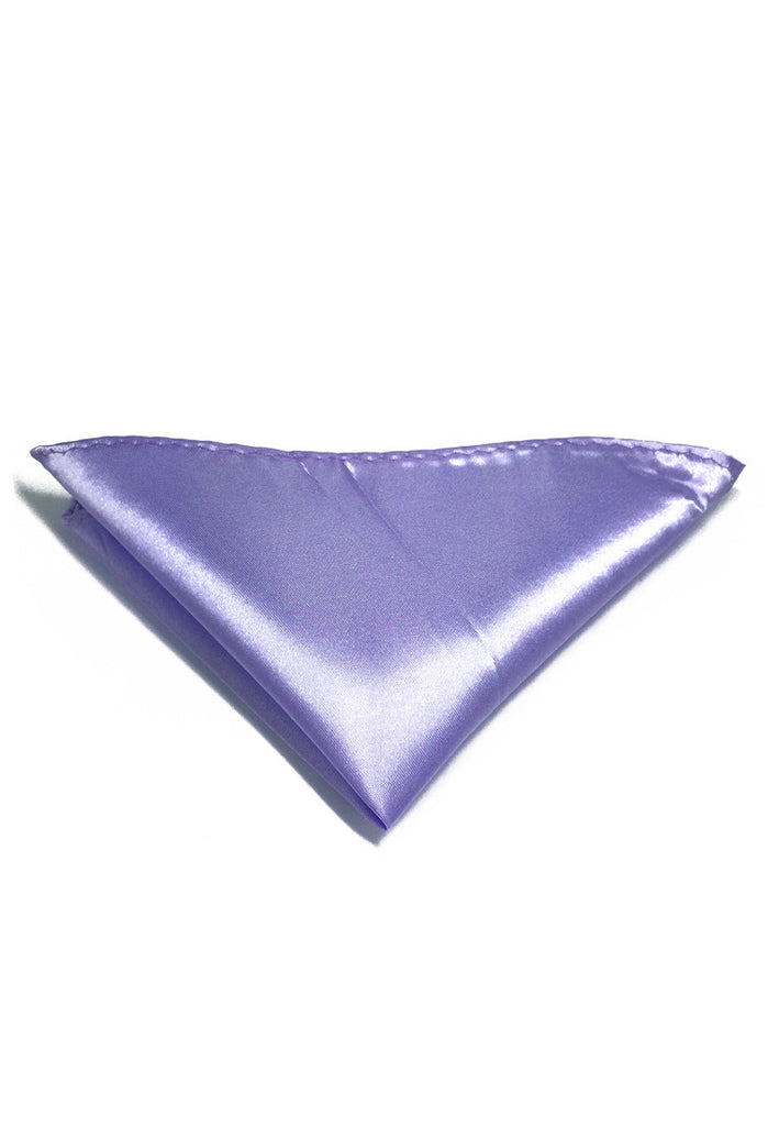 Lustrous Series Violet Polyester Pocket Square