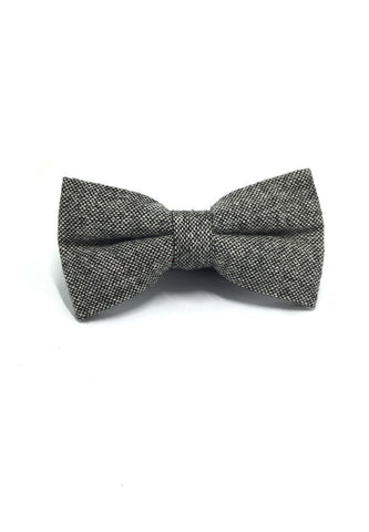 Dolly Series Greyish Black Wool Pre-tied Bow Tie