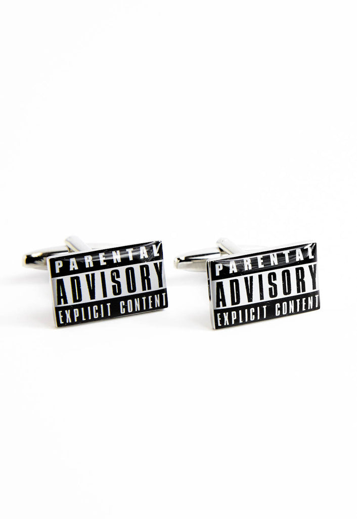 Parental Advisory Explicit Content Cufflinks