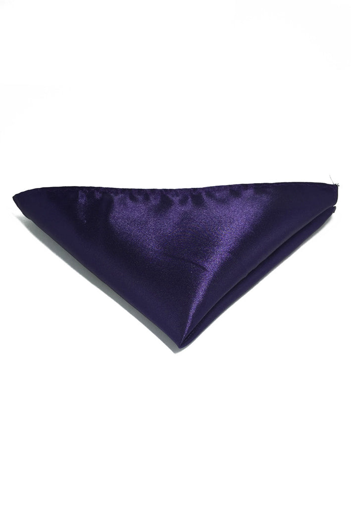 光泽系列深紫色涤纶口袋巾