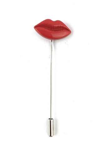 Red Lips Lapel Pin
