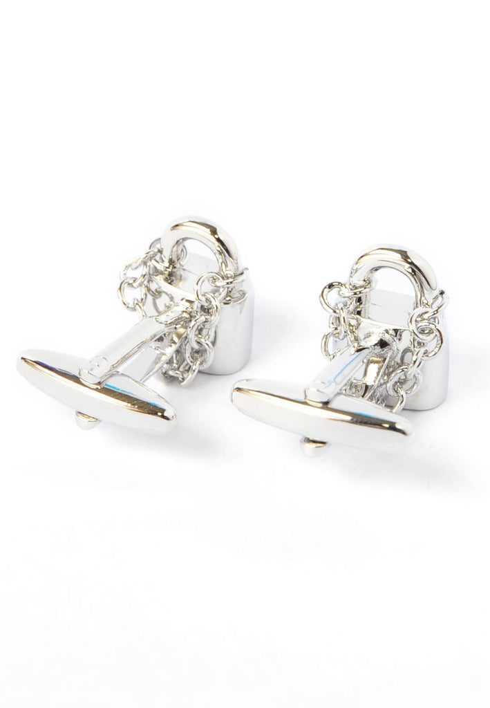 Locked in Love Padlocks Cufflinks