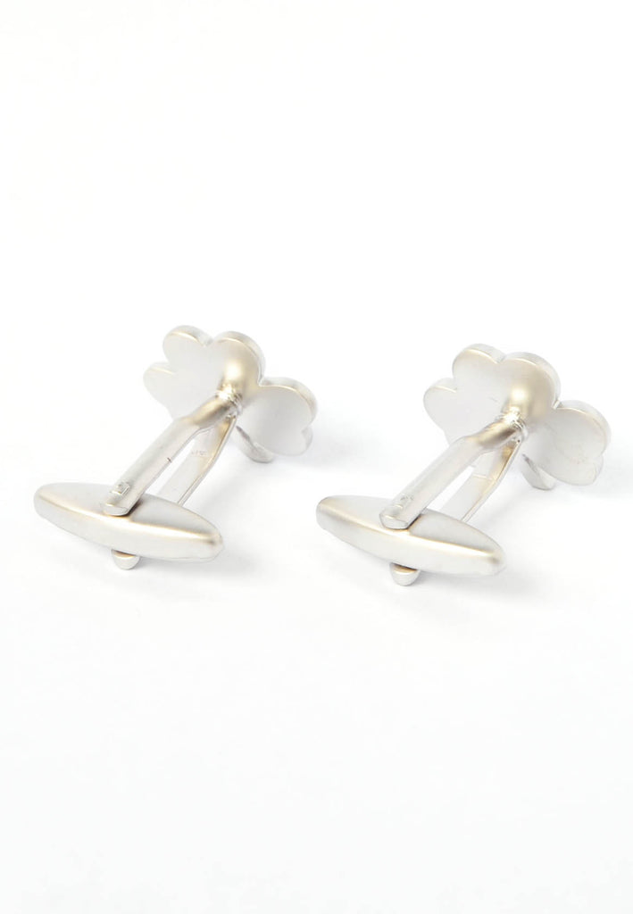 Satin Irish Shamrock Cufflinks