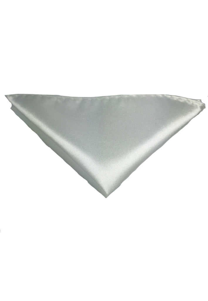 Lustrous Series White Polyester Pocket Square