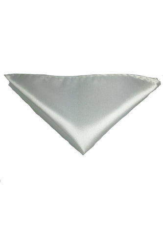 Lustrous Series White Polyester Pocket Square