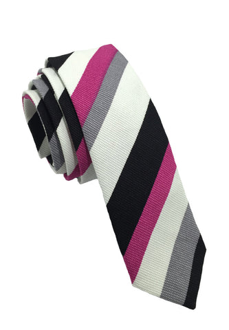 Potpurri Series Purple, Grey, Black & White Cotton Tie