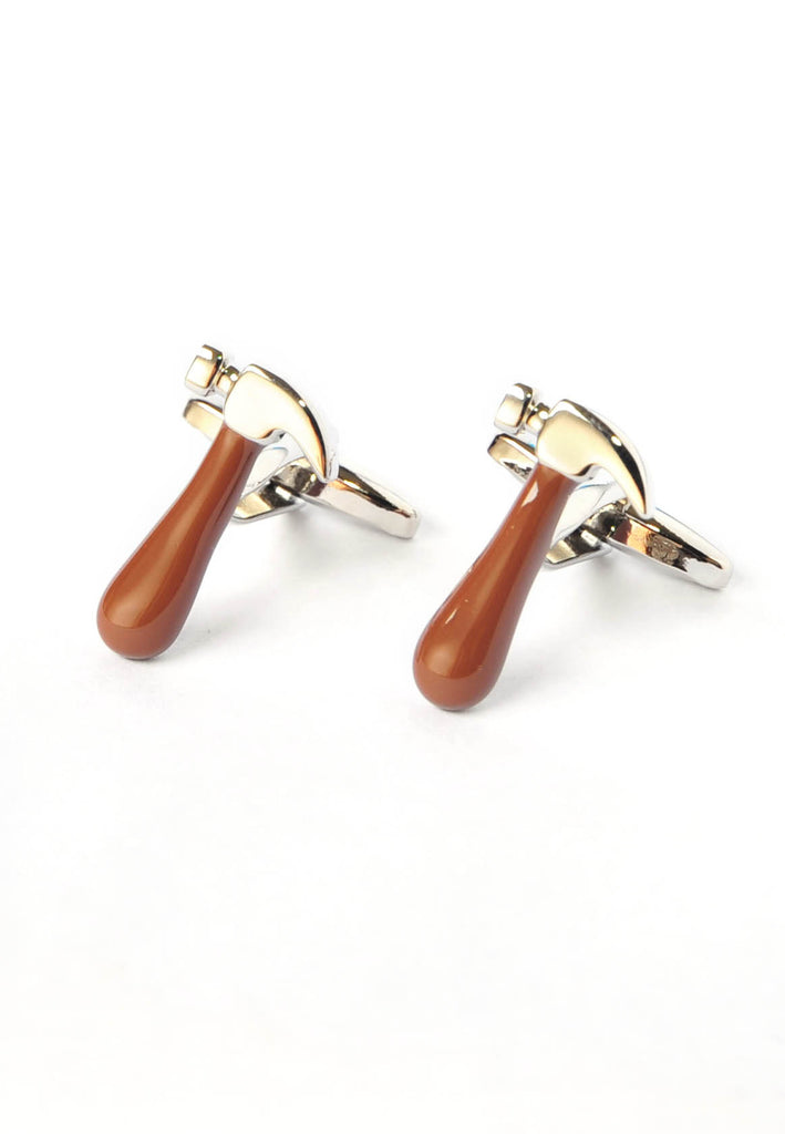 Brown Handled Hammer Cufflinks