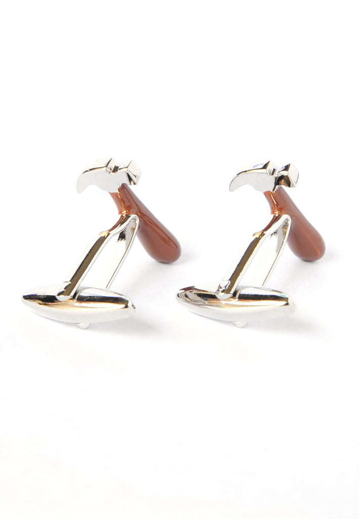 Brown Handled Hammer Cufflinks