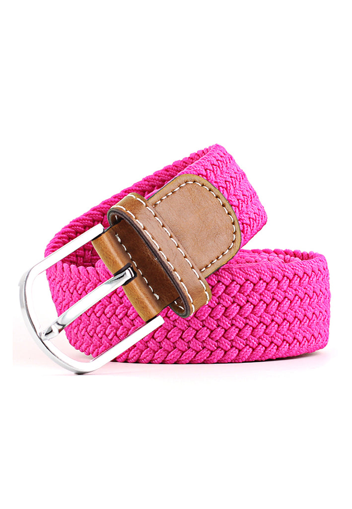 Entwine Series Bright Pink Braided Belts