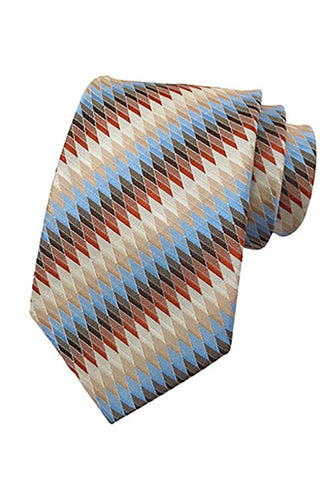 Medley Series Grid Design Multicolor Neck Tie