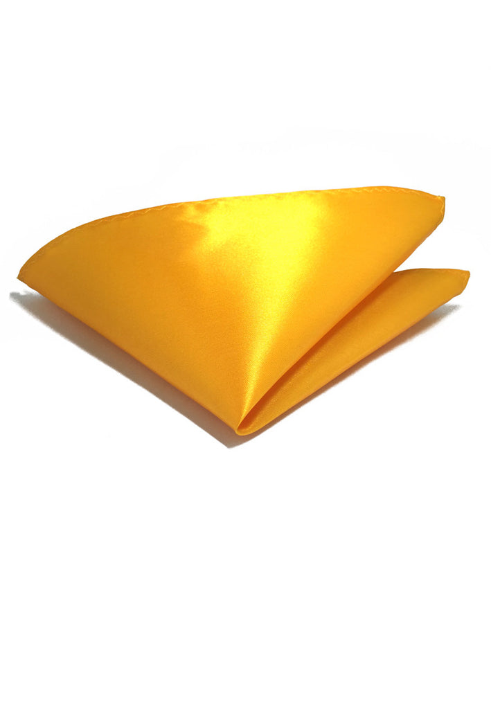Lustrous Series Light Orange Polyester Pocket Square