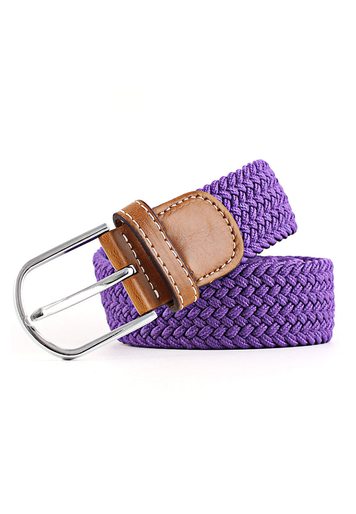 Entwine Series Violet Purple Braided Belts