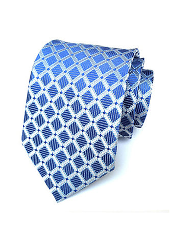 Checky Series Light Blue Neck Tie