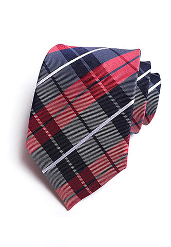 Checky Series Blue & Red Neck Tie