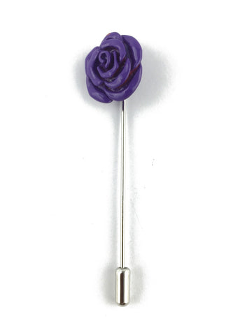 Purple Copper Rose Lapel Pin