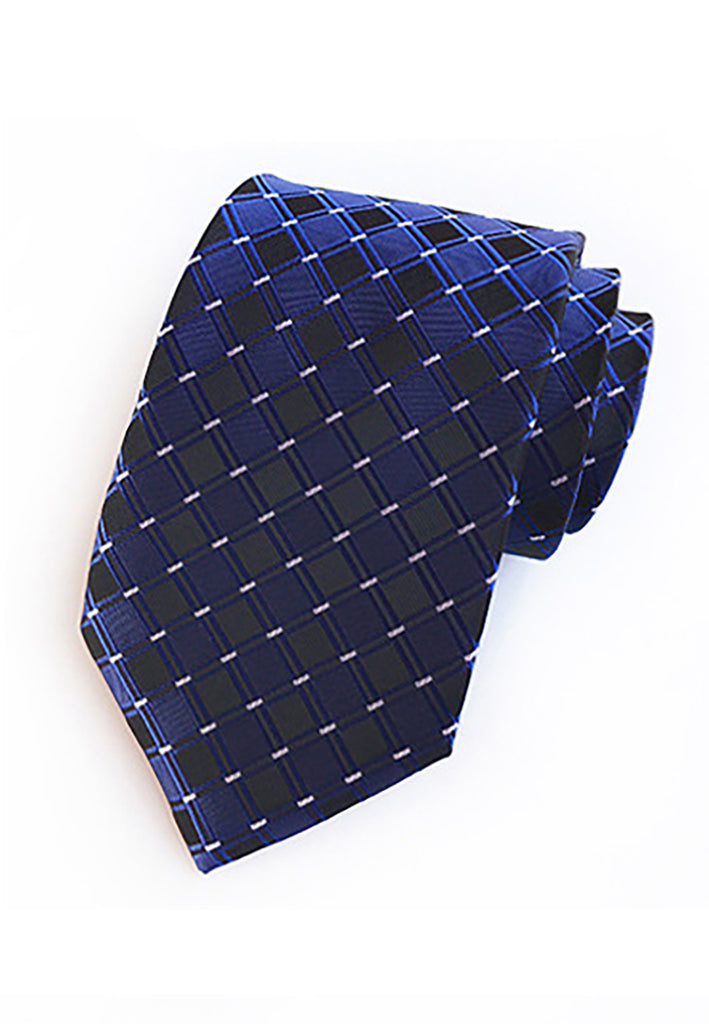 Checky Series Dark Blue Neck Tie