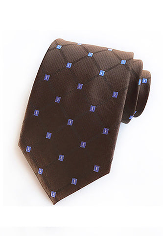 Checky系列棕色领带