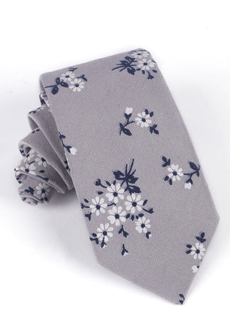 Hua Series Grey Neck Tie
