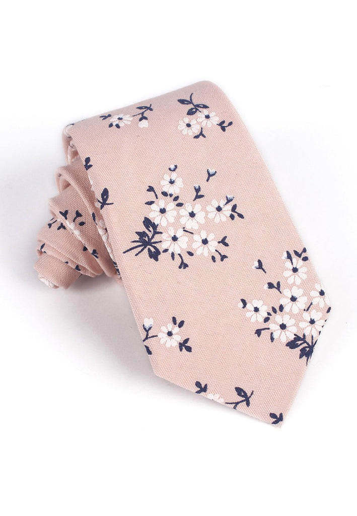 Hua Series Pale Pink Neck Tie