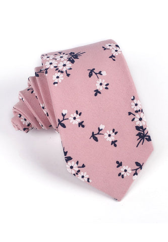 华系列粉色领带