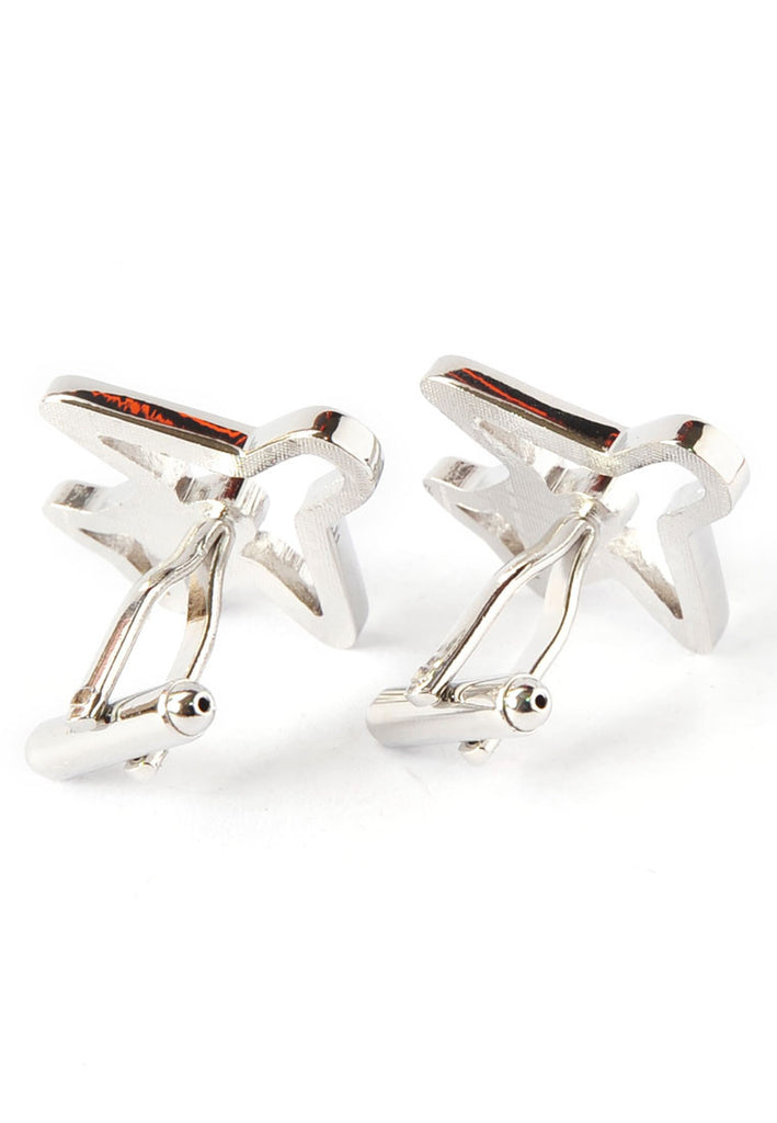 Silver Jumbo Jet Cufflinks