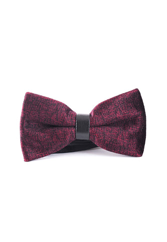 Decorous Series Burgundy Velvet Bow Tie