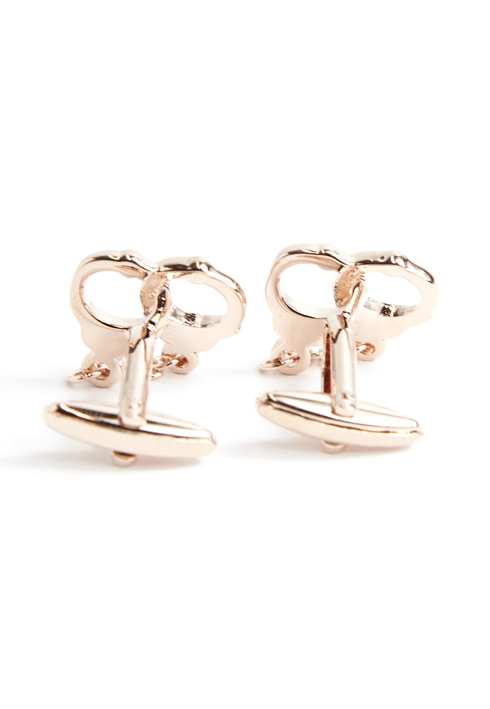 Rose Gold Handcuffs Cufflinks