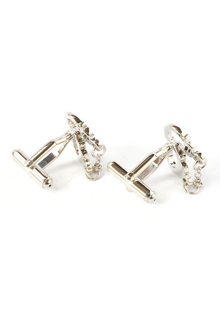 Silver Handcuffs Cufflinks