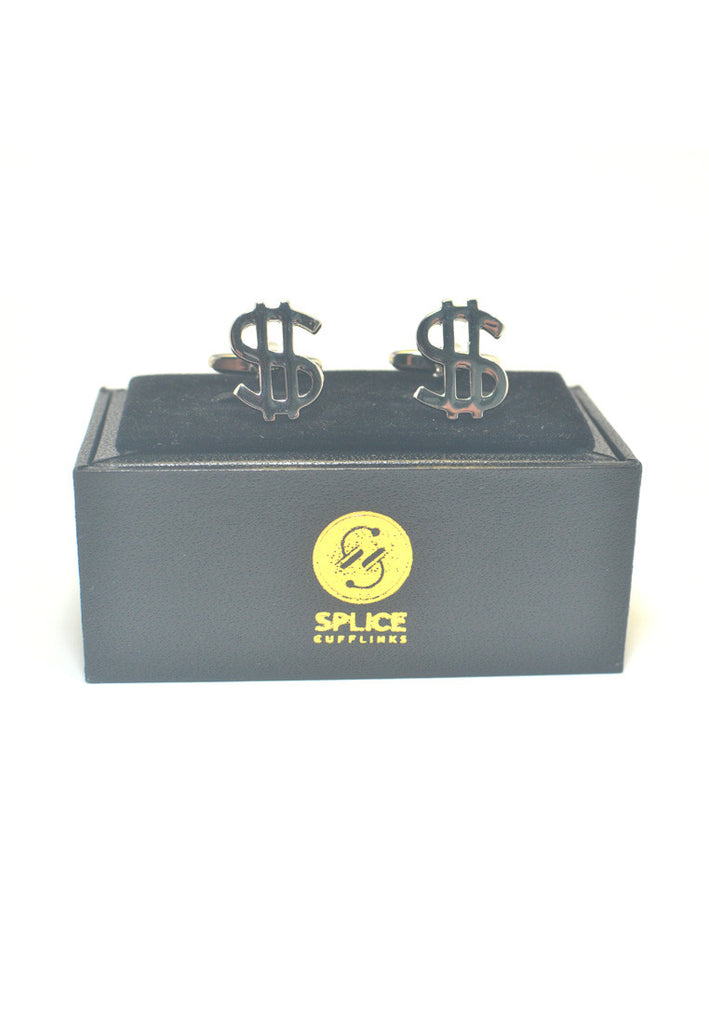 Dollar $ Sign Cufflinks