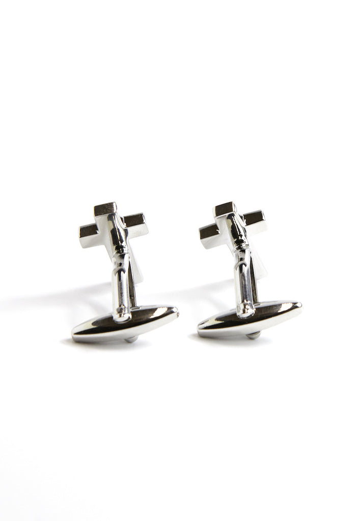 Black Christian Cross Cufflinks