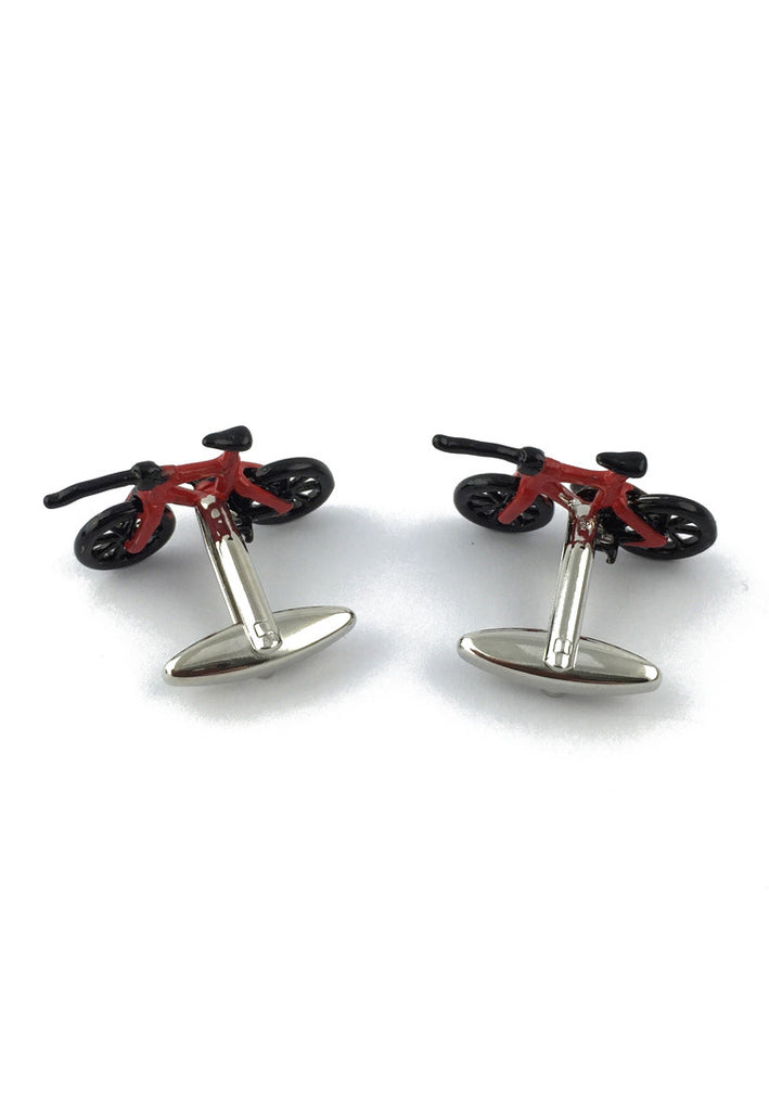 Red & Black Bicycle Cufflinks