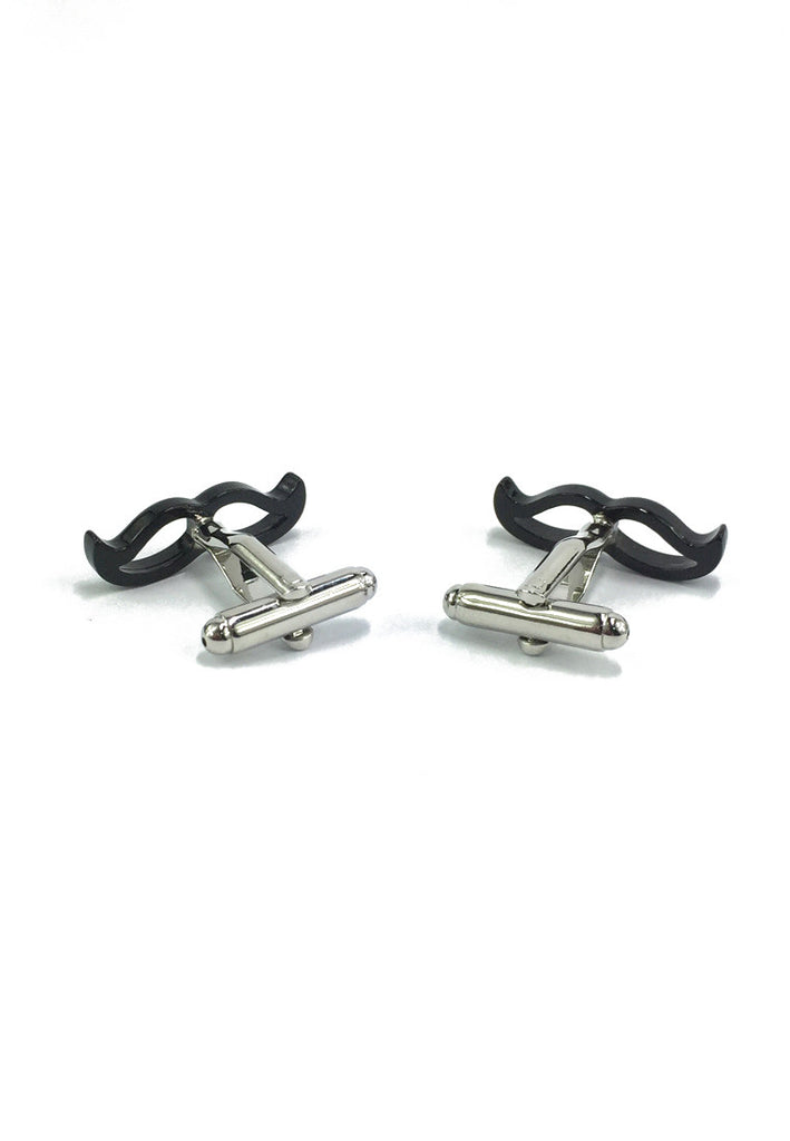Black Moustache Cufflinks