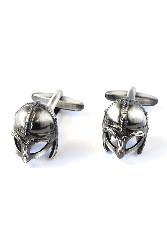 Antique Viking Battle Helmet Cufflinks