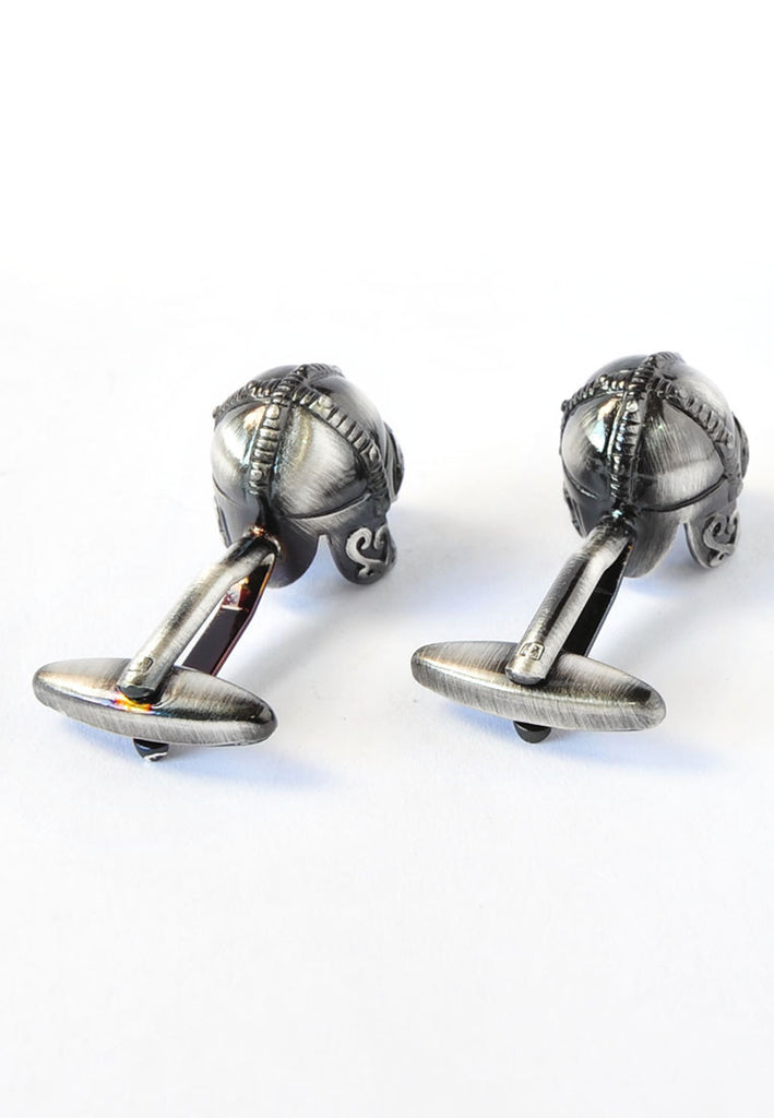 Antique Viking Battle Helmet Cufflinks