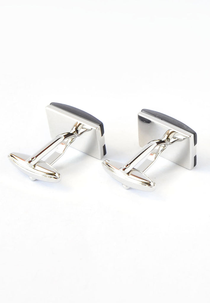 Black Curved Cufflinks