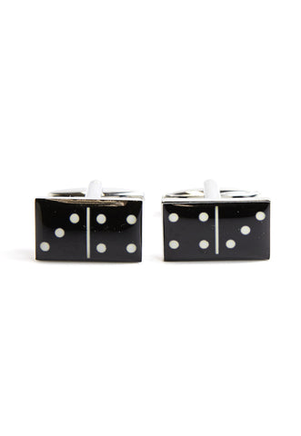Black Domino Game Cufflinks