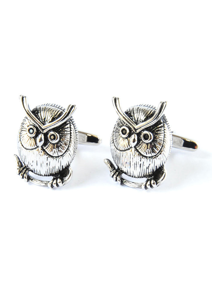 Cute Wise Old Owl Cufflinks